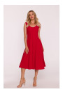S424 Fit & flare dress - red