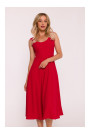 S424 Fit & flare dress - red