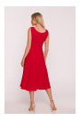 S424 Fit & flare dress - red