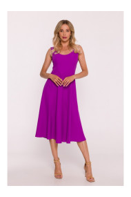 S424 Fit & flare dress - lavender