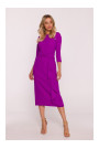 S425 Dress with ruffle detail - lavender
