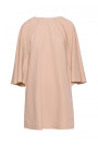 S426 Mini dress with batwing sleeves - beige