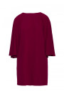 S426 Mini dress with batwing sleeves - maroon