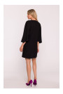 S426 Mini dress with batwing sleeves - black