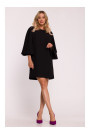 S426 Mini dress with batwing sleeves - black