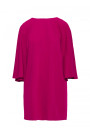S426 Mini dress with batwing sleeves - plum