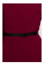 S427 Peplum dress - maroon