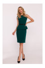 S427 Peplum dress - green