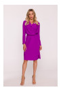 S428 Cowl neckline dress - lavender