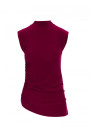 M890 Co-ord set with ruched top and wide leg trousers - maroon