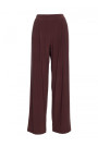 M890 Co-ord set with ruched top and wide leg trousers - brown