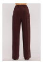 M890 Co-ord set with ruched top and wide leg trousers - brown