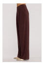 M890 Co-ord set with ruched top and wide leg trousers - brown