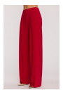 M890 Co-ord set with ruched top and wide leg trousers - red