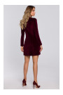 M562 Velvet Blazer Dress - maroon