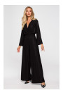 M720 Wrap top jumpsuit - black