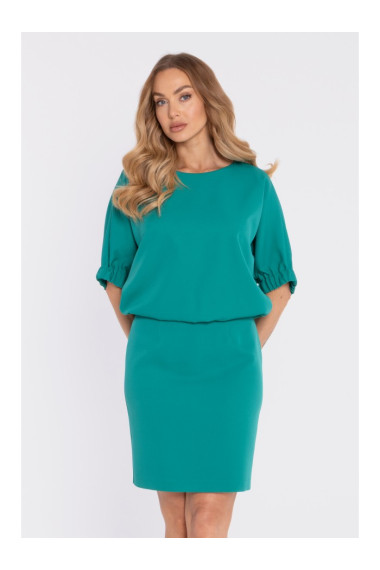 M904 Blūzo kleita ar šķeltu muguru - tirkīza krāsas