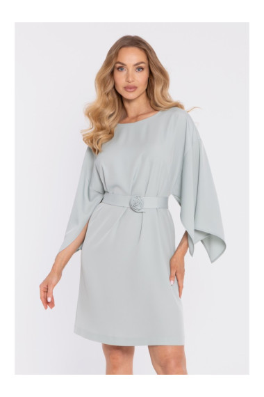 M908 Kleita ar dekoratīvām platām piedurknēm - piparmētra