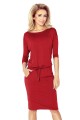  13-66 Sporty dress - Dark red color 